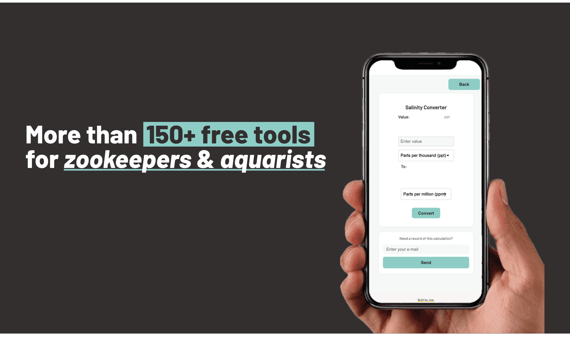 Release of free tools for zookeepers & public aquarium aquarists